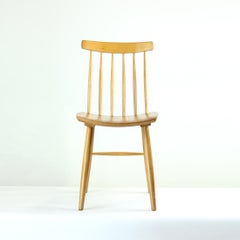 Midcentury Oak Chair Produced in 1975