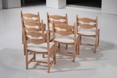 Henning Kjærnulf - Inspired - Razor Blade Chairs - Oak - Boucle - 1950 - France