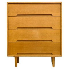 Vintage Midcentury Oak Chest of Drawers by John & Sylvia Reid for Stag, 1950s