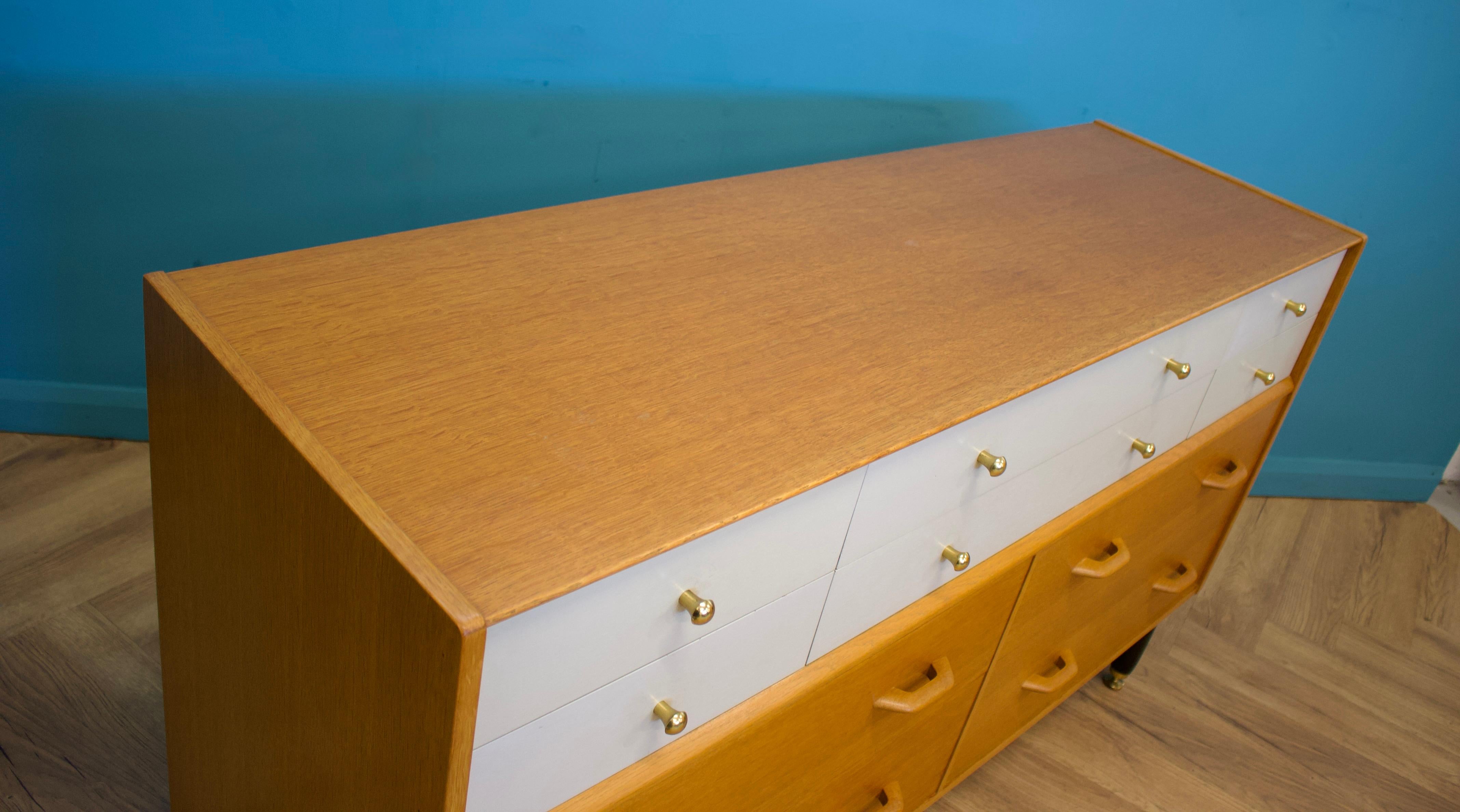 Teak Mid-Century Oak Chest of Drawers or Sideboard from G Plan, 1950s