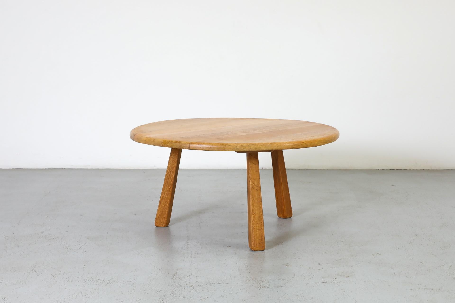 Chêne Table basse ou d'appoint en chêne du milieu du siècle dernier par Meubelfabriek Oisterwijk en vente