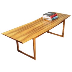 Mid-Century Oak Coffee Table Attributed to Peter Løvig Nielsen