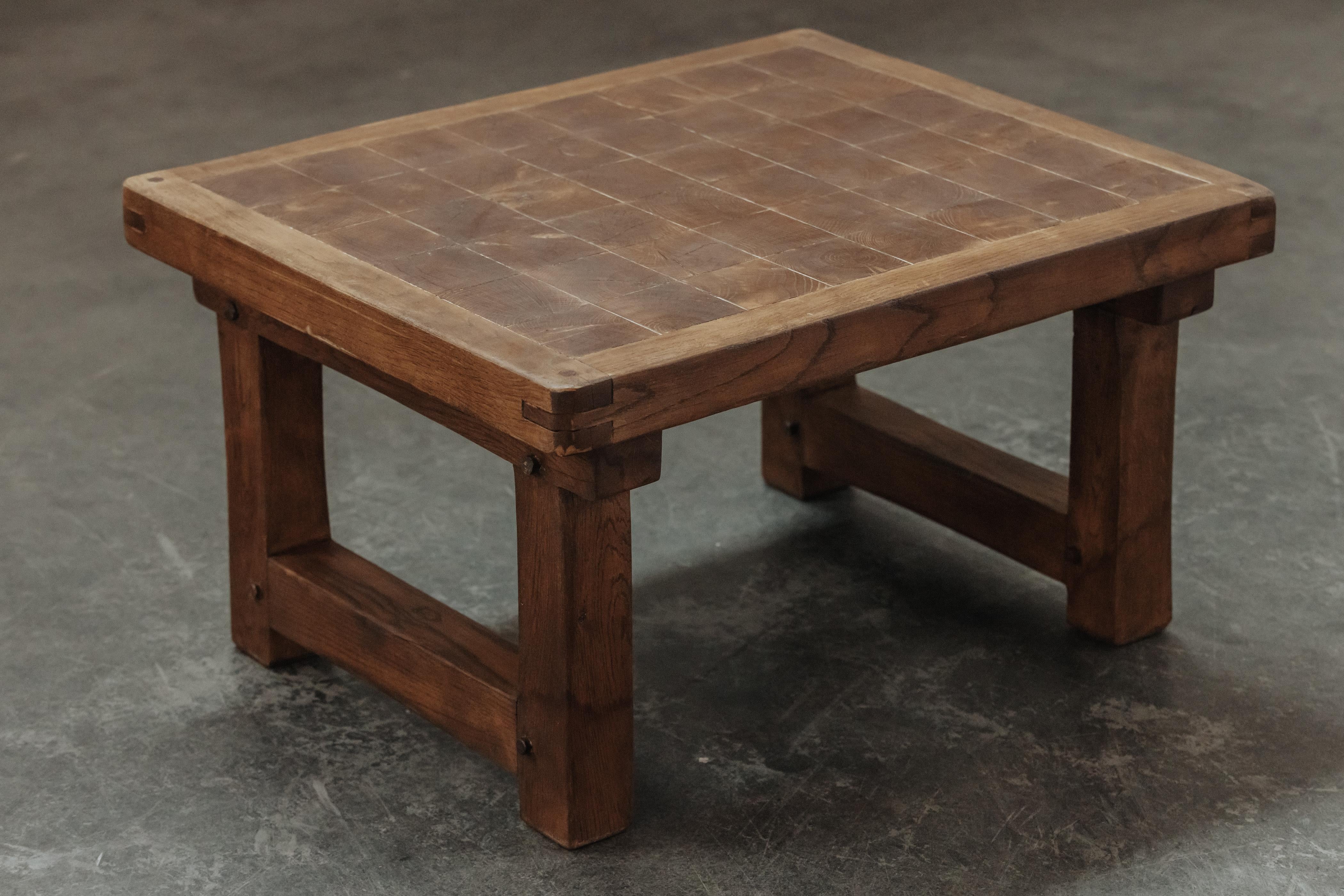 European Mid Century Oak Coffee Table From France, Circa 1960 For Sale