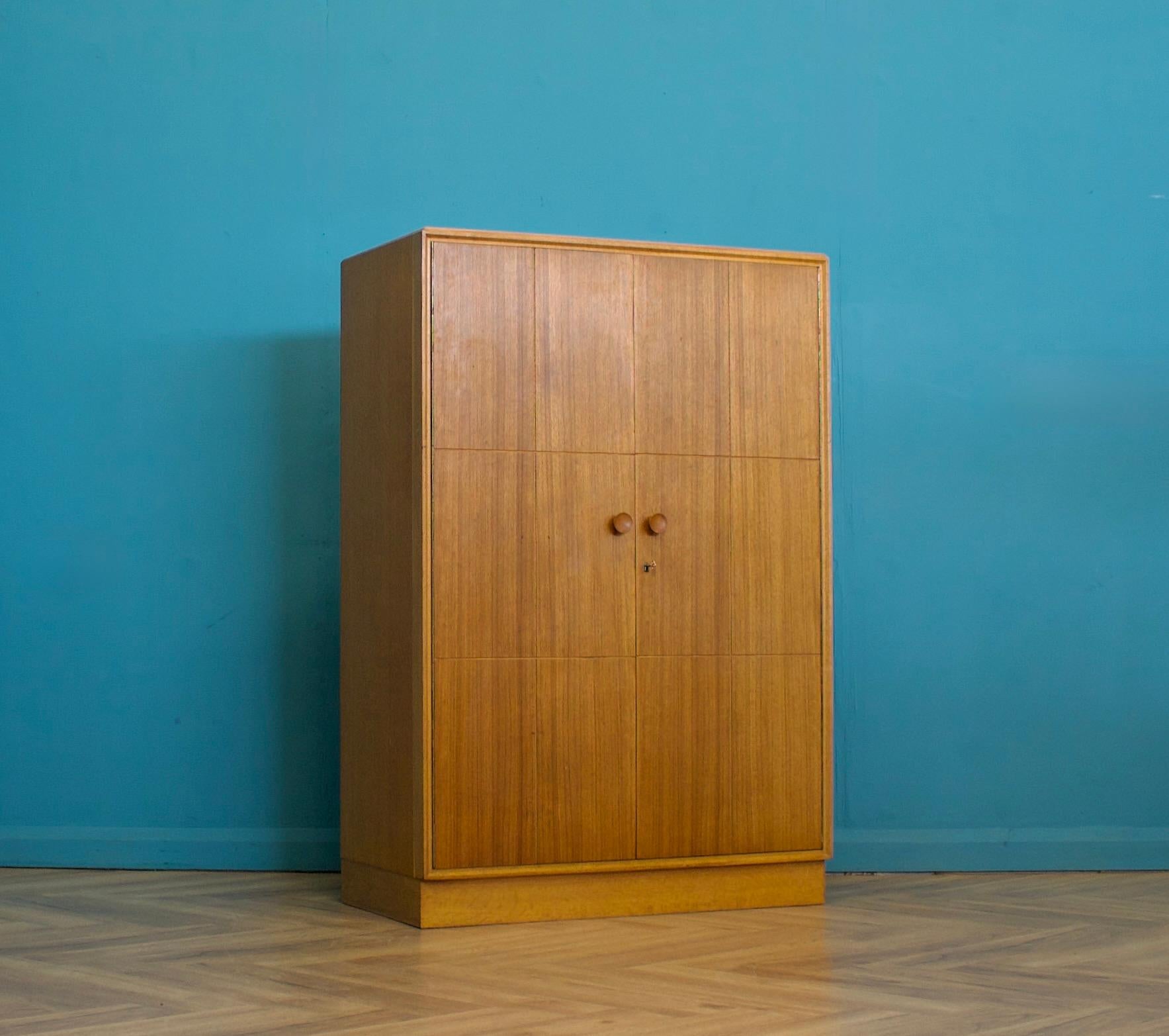 British Mid Century, Oak Compact Wardrobe from Meredew, 1950s