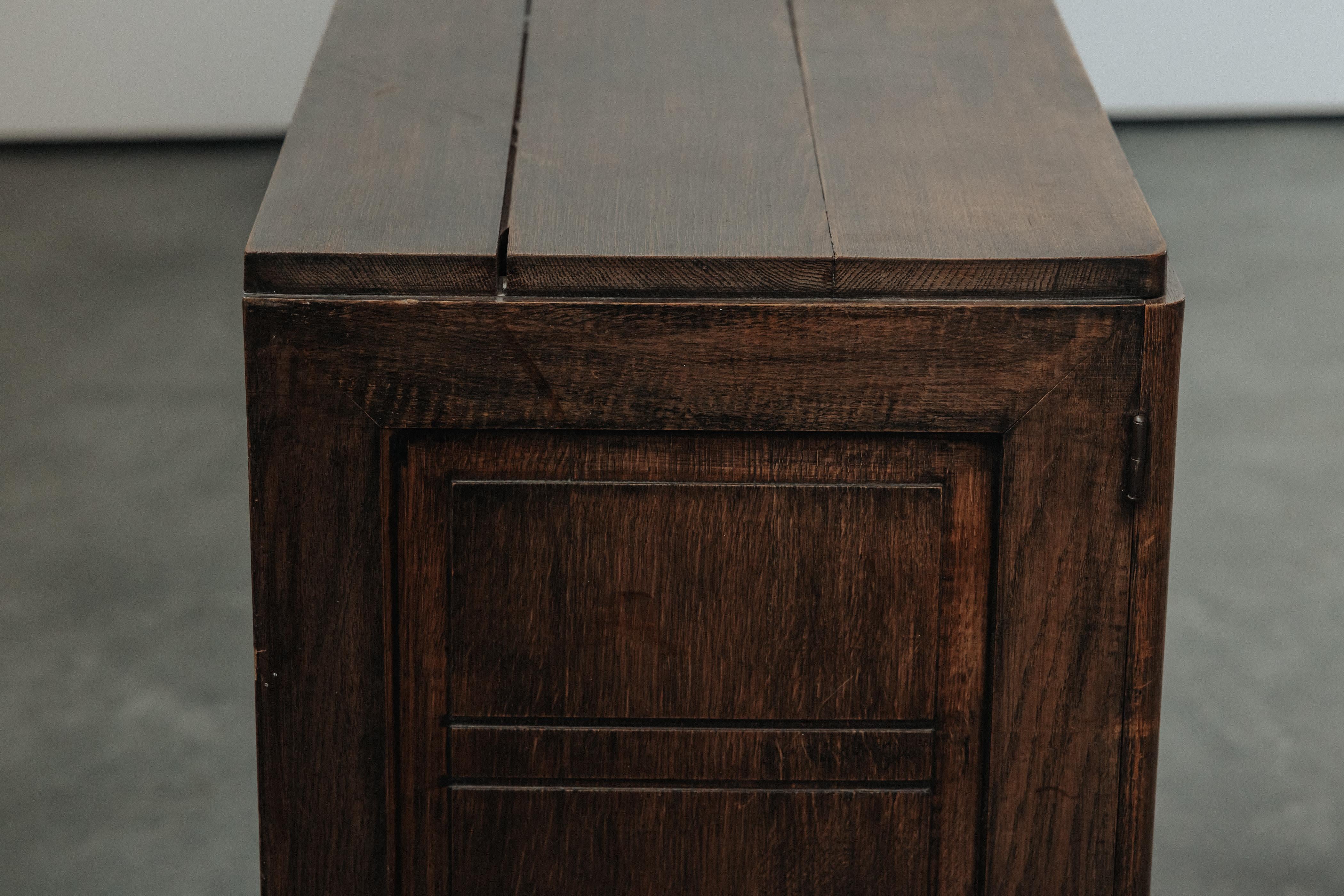 Mid Century Oak Credenza From France, Circa 1960 For Sale 6
