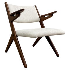 Retro Mid Century Oak Danish Armchair By Arne Hovmand Olsen