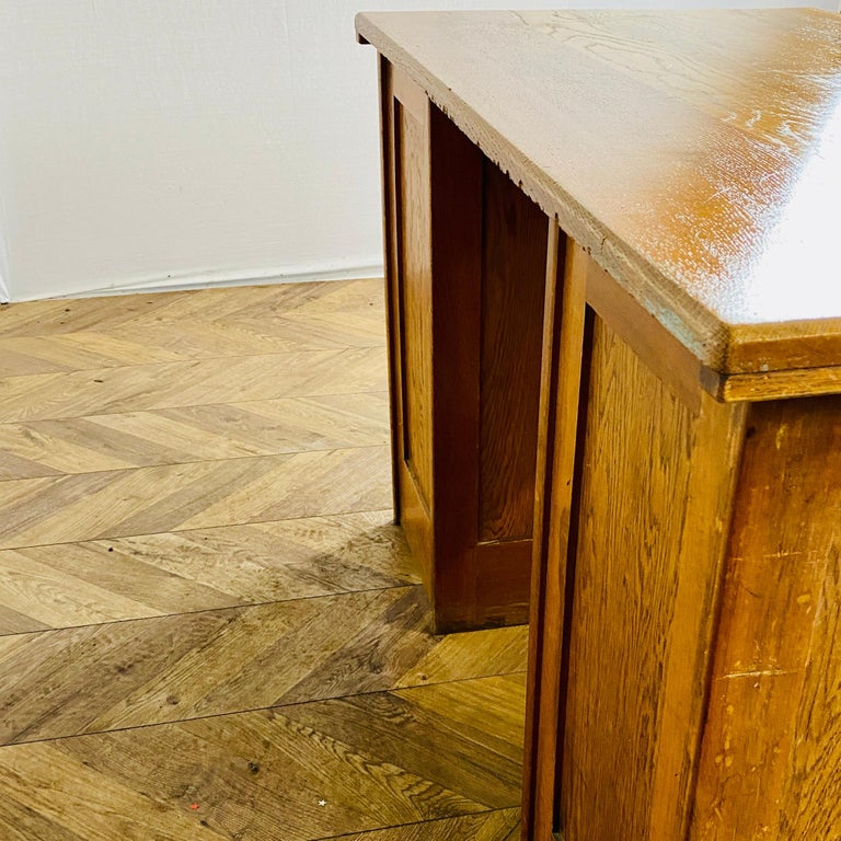 Mid Century Oak Desk, Cambridge University, circa 1940s at 1stDibs