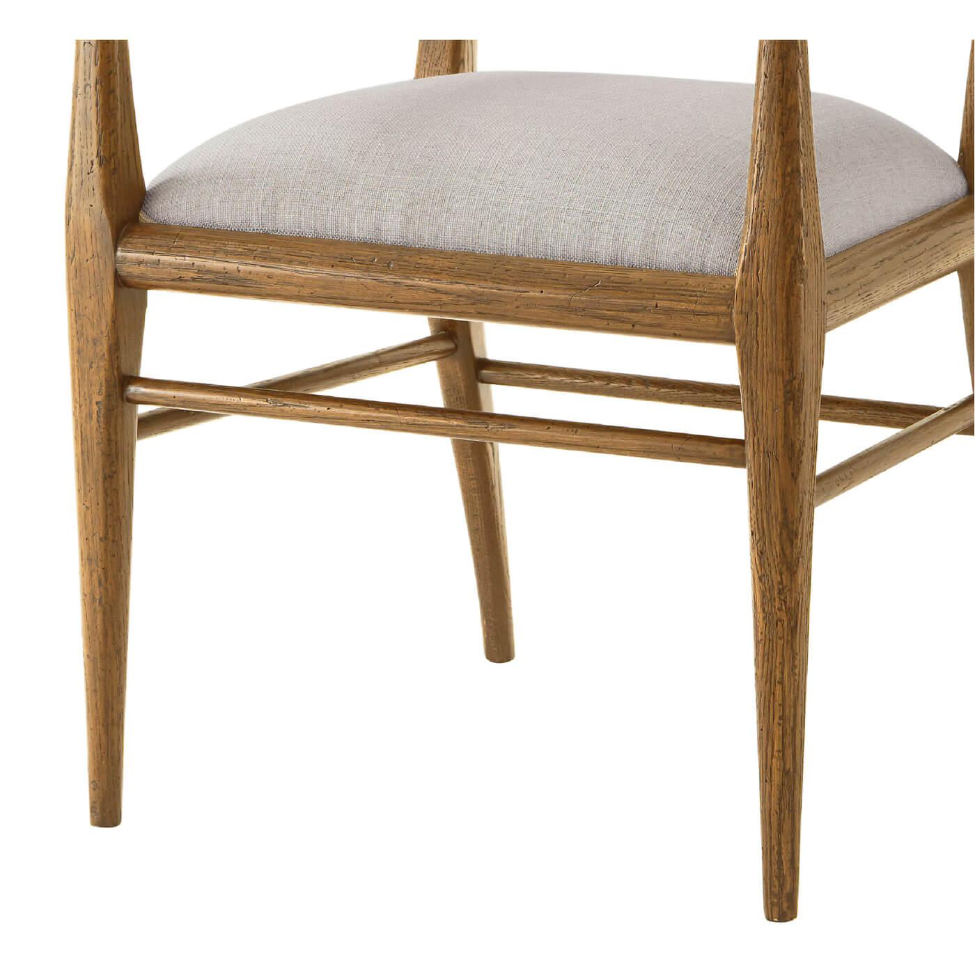 Mid Century Oak Dining Armchair - Light (2er-Set) im Zustand „Neu“ im Angebot in Westwood, NJ