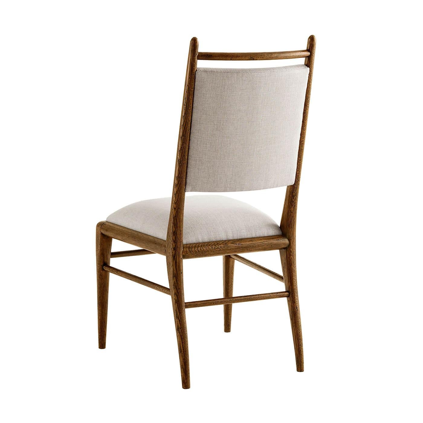oak mid century dining chairs