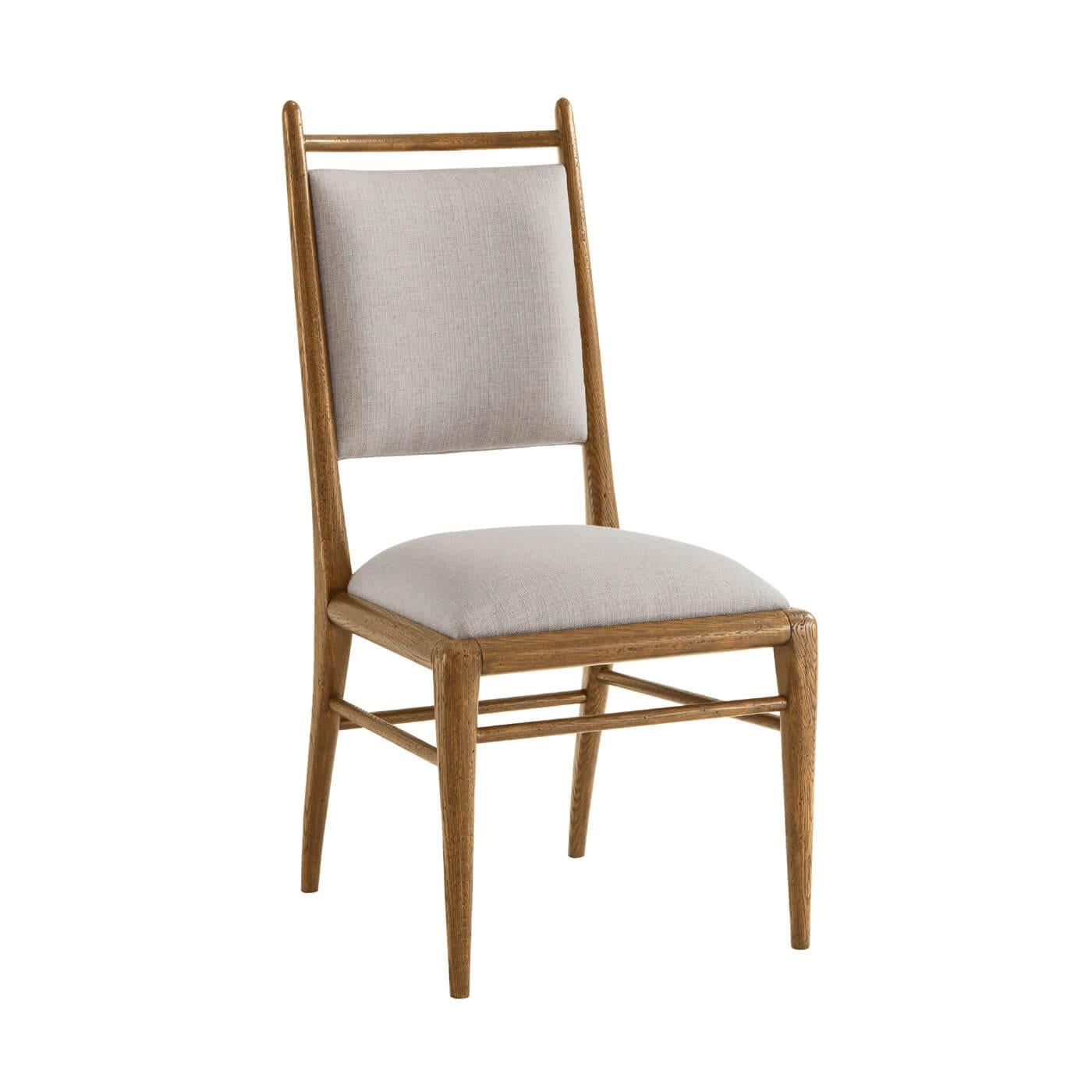 Vietnamien Chaise de salle à manger en Oak Mid Century, Light (Lot de 2) en vente