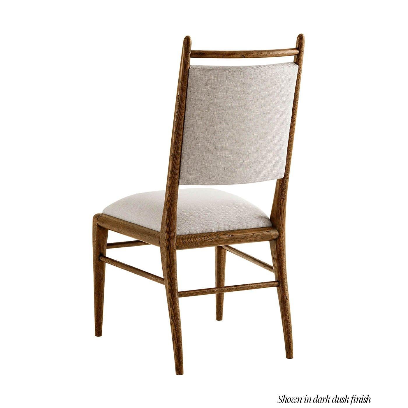 XXIe siècle et contemporain Chaise de salle à manger en Oak Mid Century, Light (Lot de 2) en vente