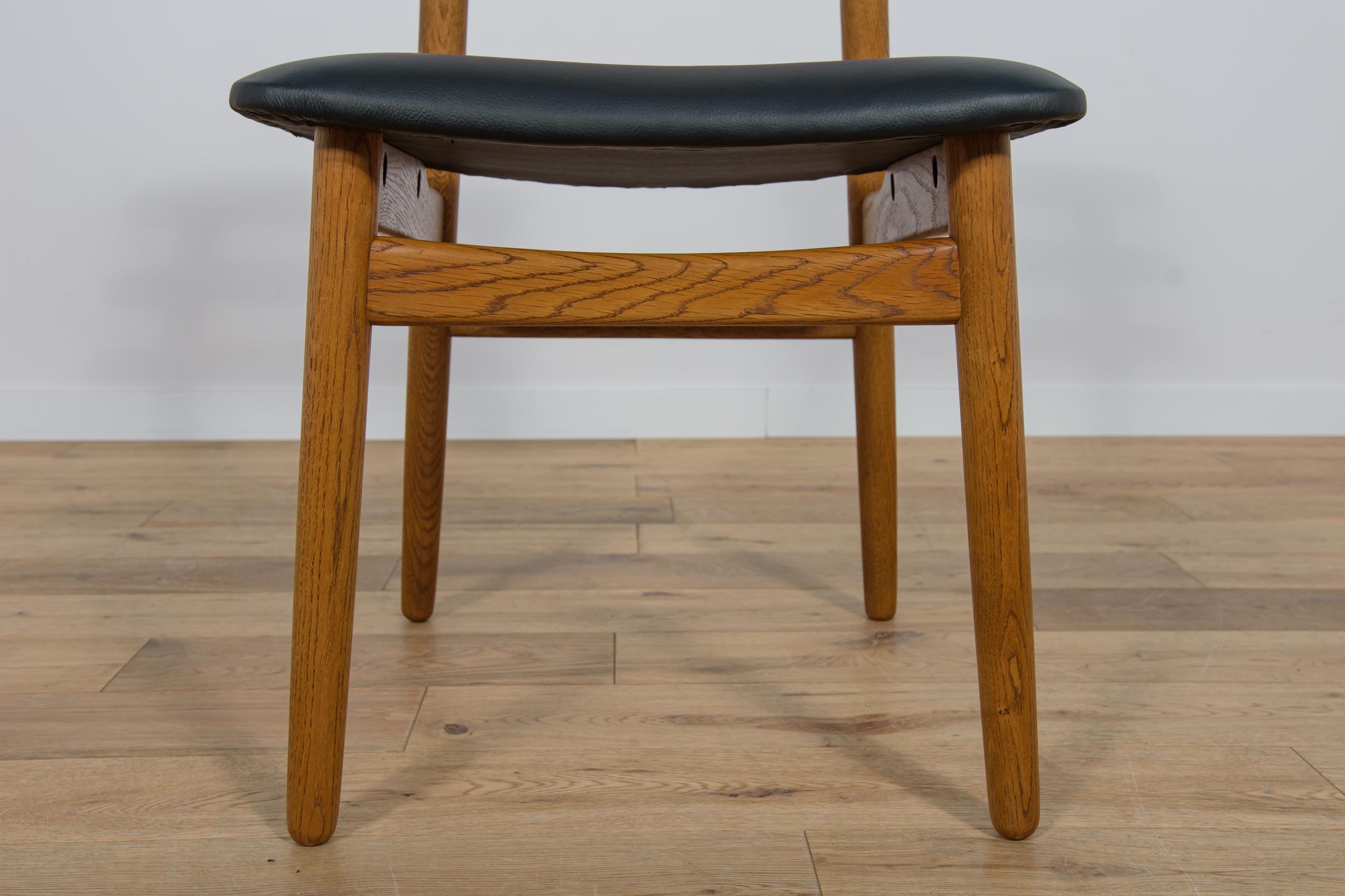 Esszimmerstühle aus Eiche aus der Mitte des Jahrhunderts von Poul Volther für FDB Mobler, Dänemark, 1960er Jahre im Angebot 7