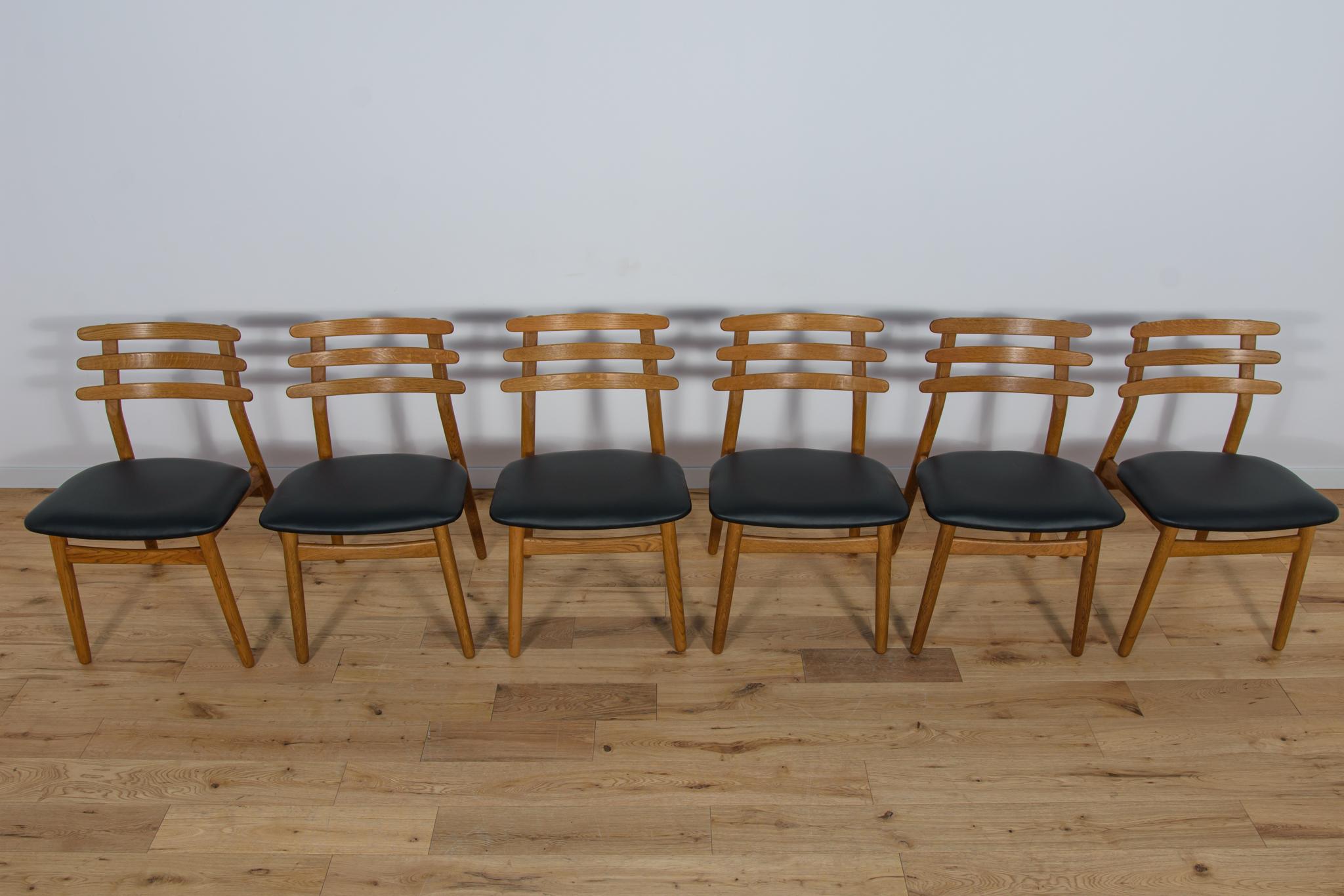 Mid-Century Modern Chaises de salle à manger en Oak du milieu du siècle par Poul Volther pour AM Mobler , Danemark, années 1960  en vente