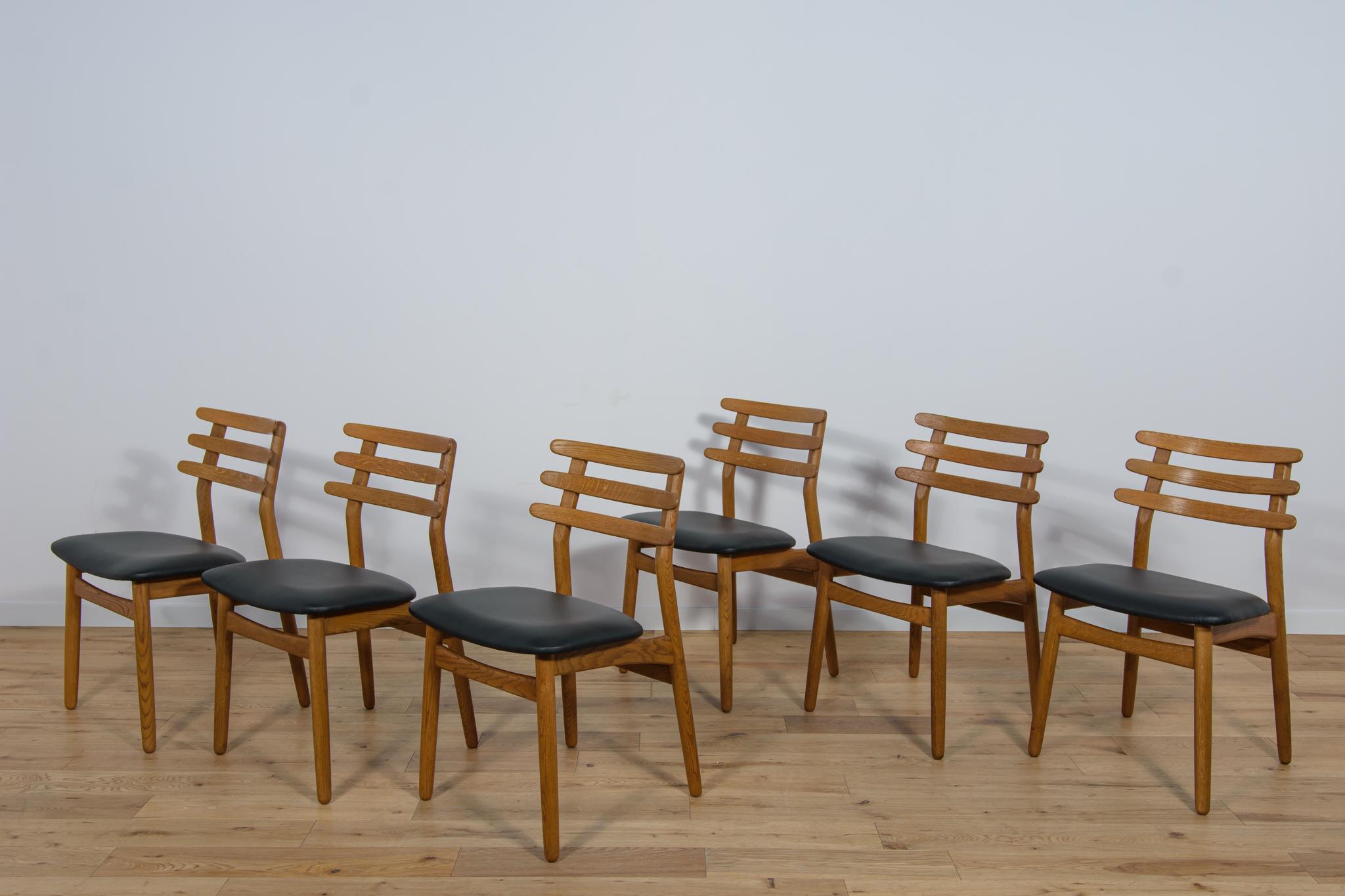 Danish Mid-Century Oak Dining Chairs by Poul Volther for FDB Mobler , Denmark, 1960s  For Sale