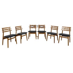 Retro Mid-Century Oak Dining Chairs by Poul Volther for FDB Mobler , Denmark, 1960s 