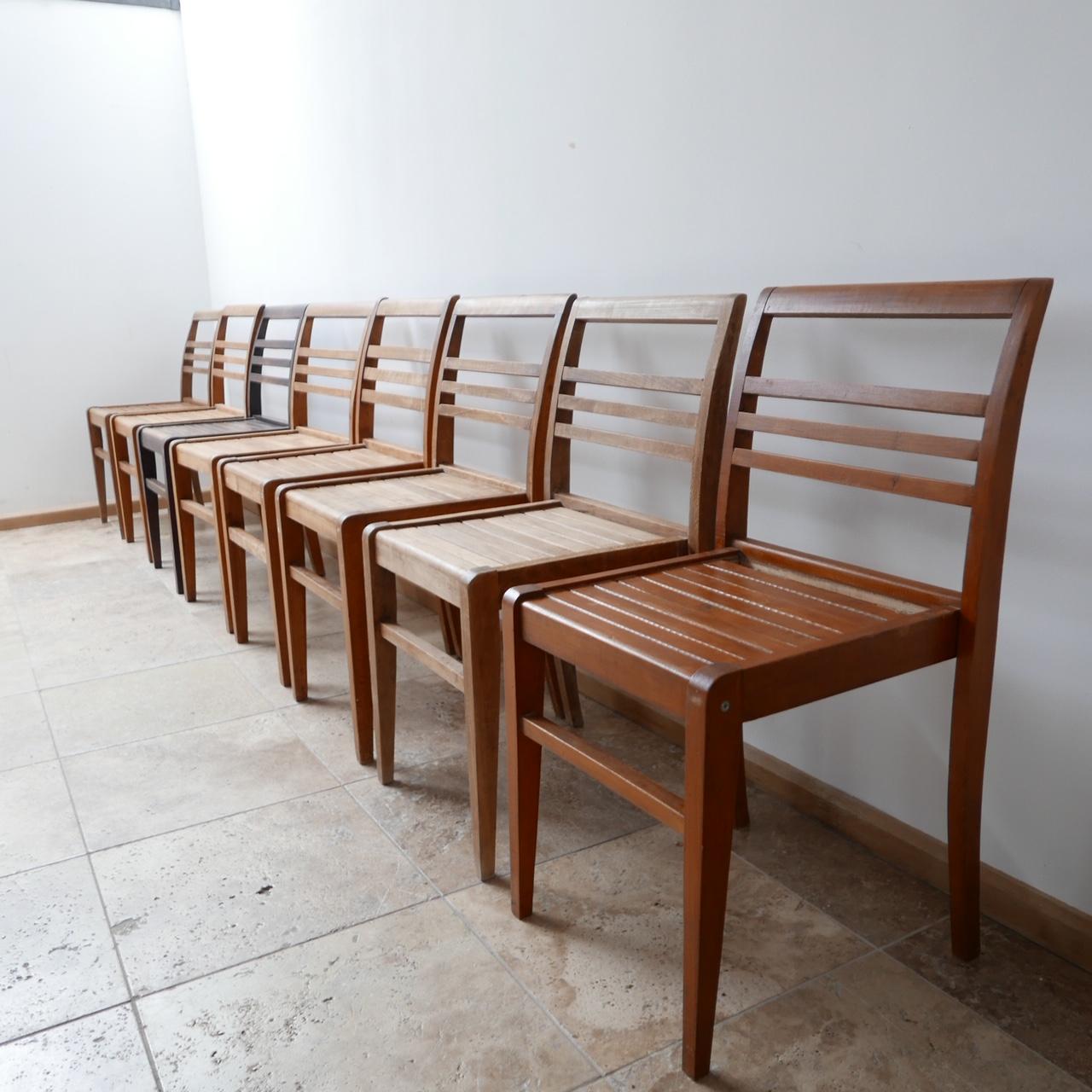 Mid-Century Oak Dining Chairs by René Gabriel '16' 1