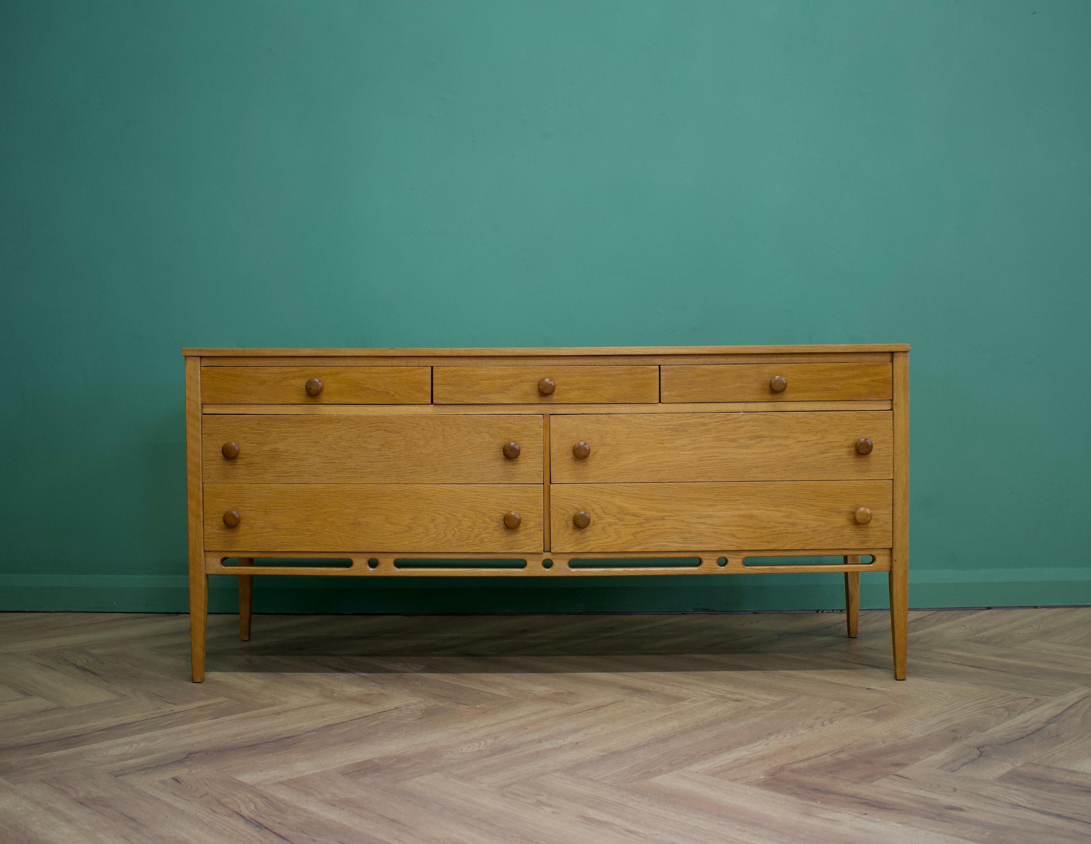Mid-Century Modern Midcentury Oak Dresser or Compact Sideboard by John Herbert for Younger, 1960s