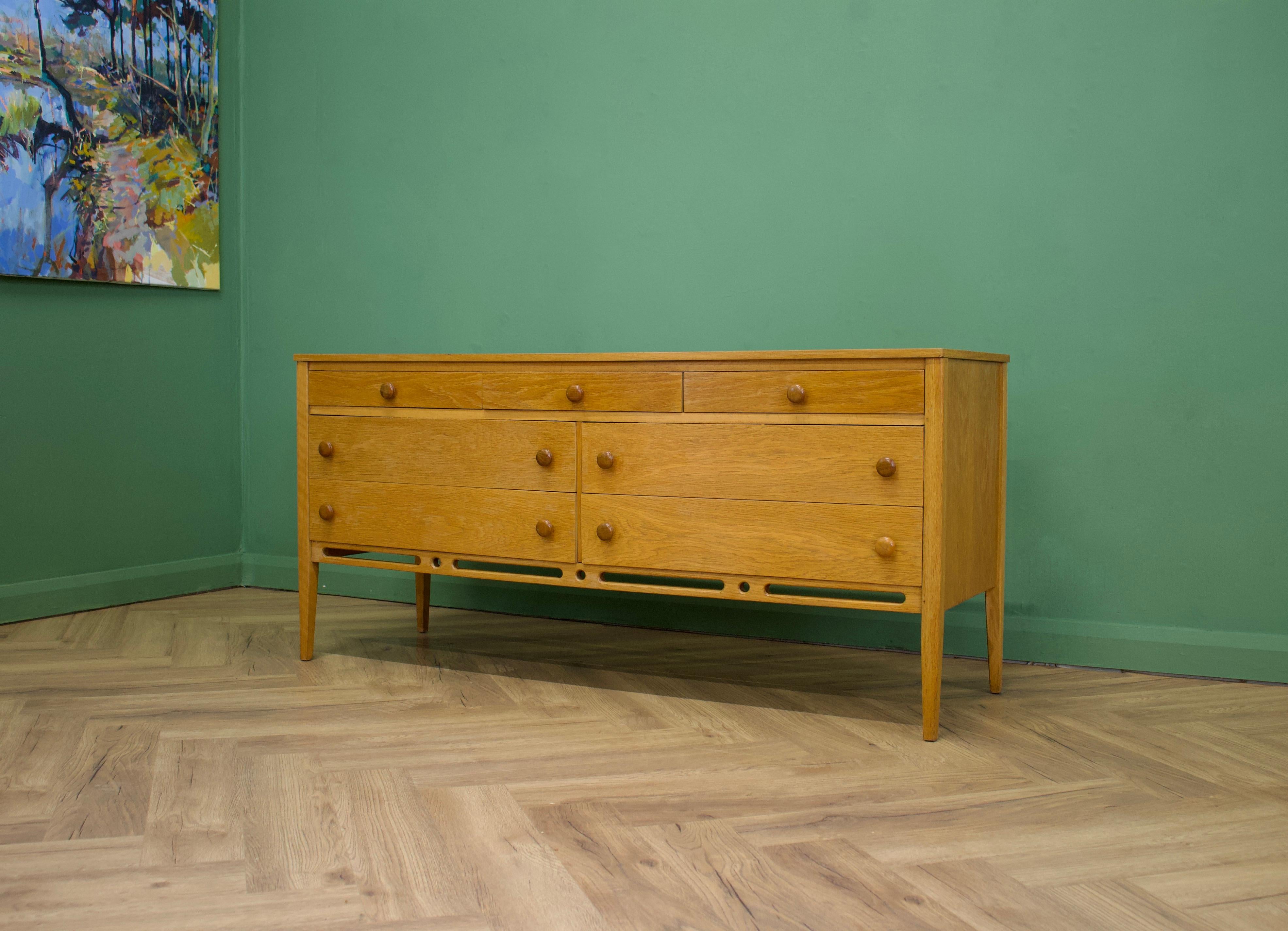 British Midcentury Oak Dresser or Compact Sideboard by John Herbert for Younger, 1960s