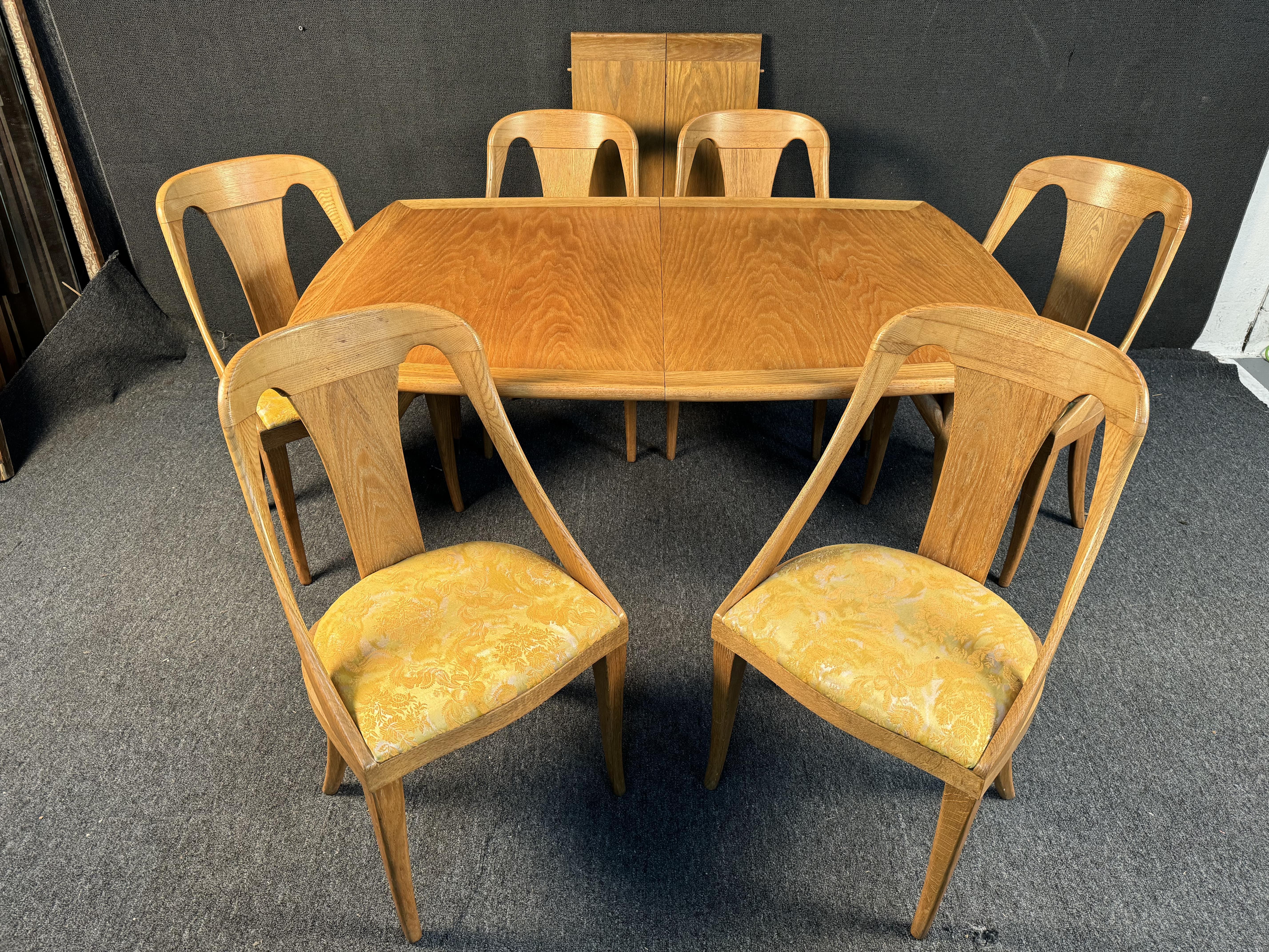 20ième siècle Table de salle à manger en Oak Oak du milieu du siècle par Jack Van Der Molen en vente