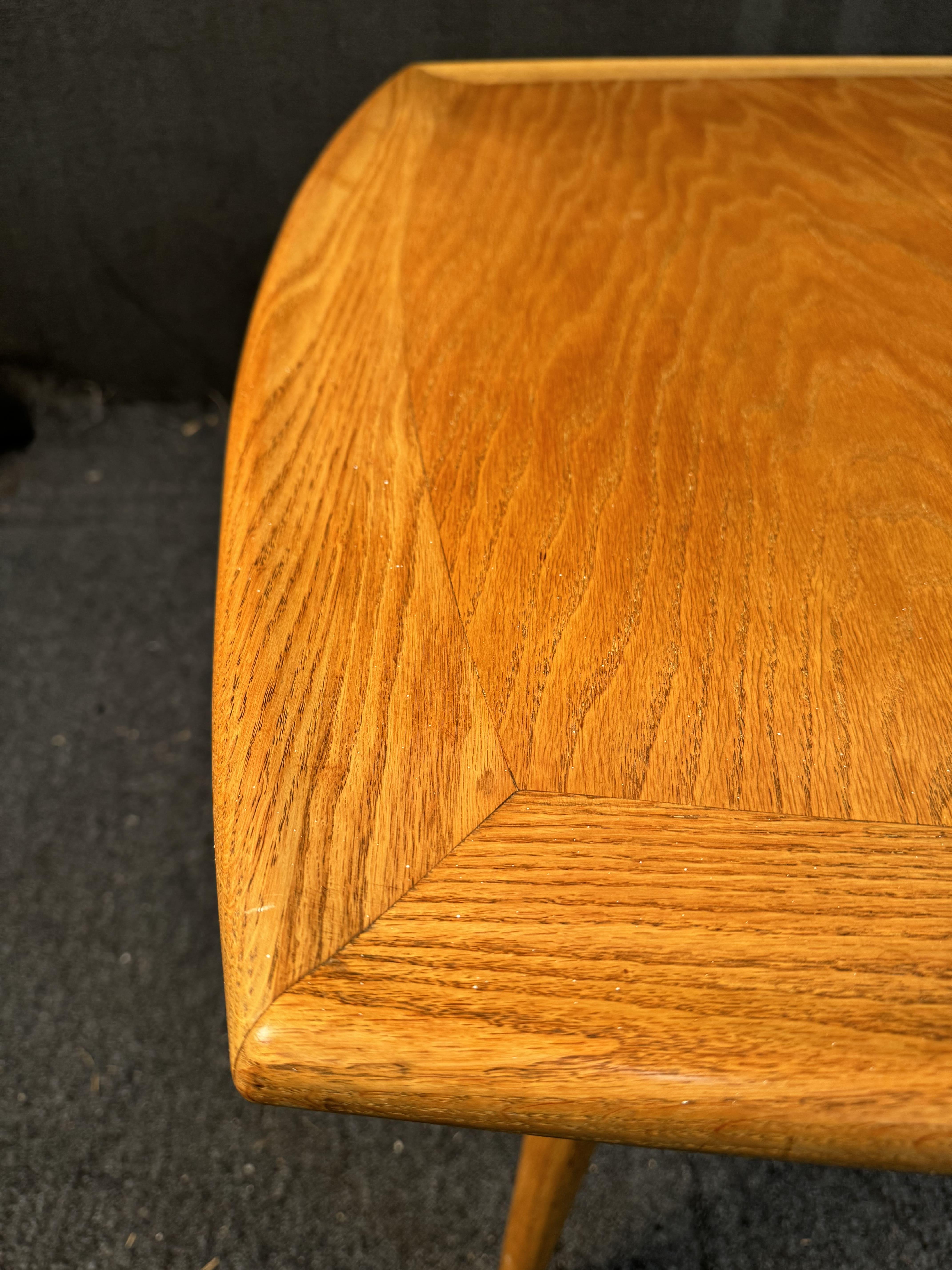 Mid Century Oak Leaf Tisch Esstischset von Jack Van Der Molen im Angebot 3