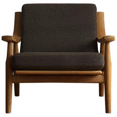 Mid Century Oak Lounge Chair Model 530 by Hans Wegner for Getama
