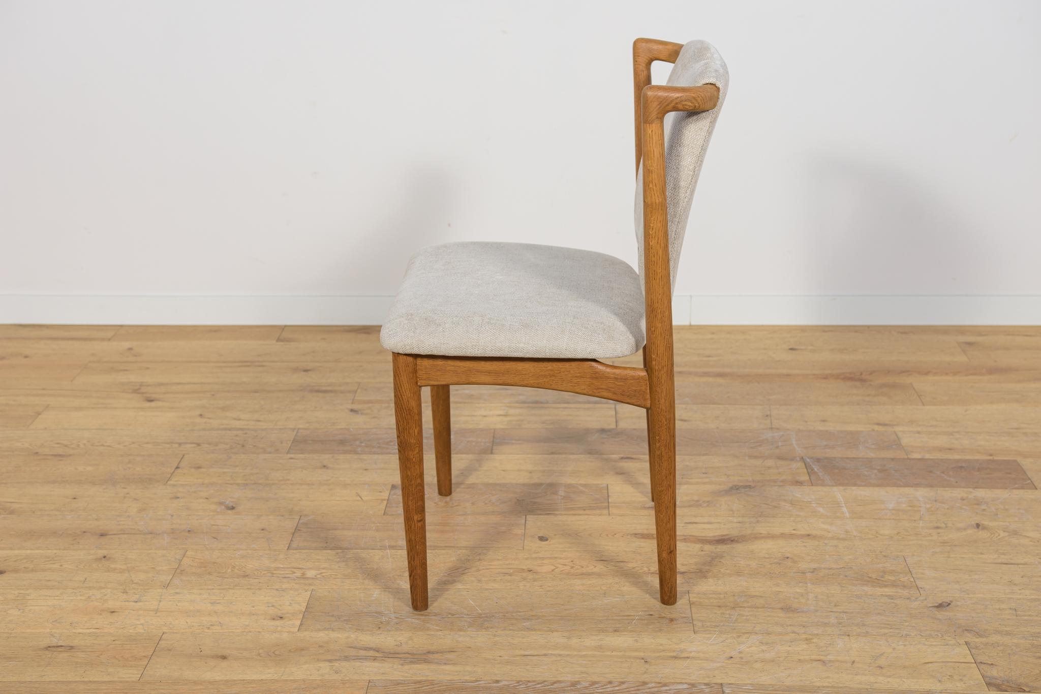 Sedie da pranzo di metà secolo in Oak modello 171 di Slagelse Møbelværk, Danimarca, anni '50. in vendita 2