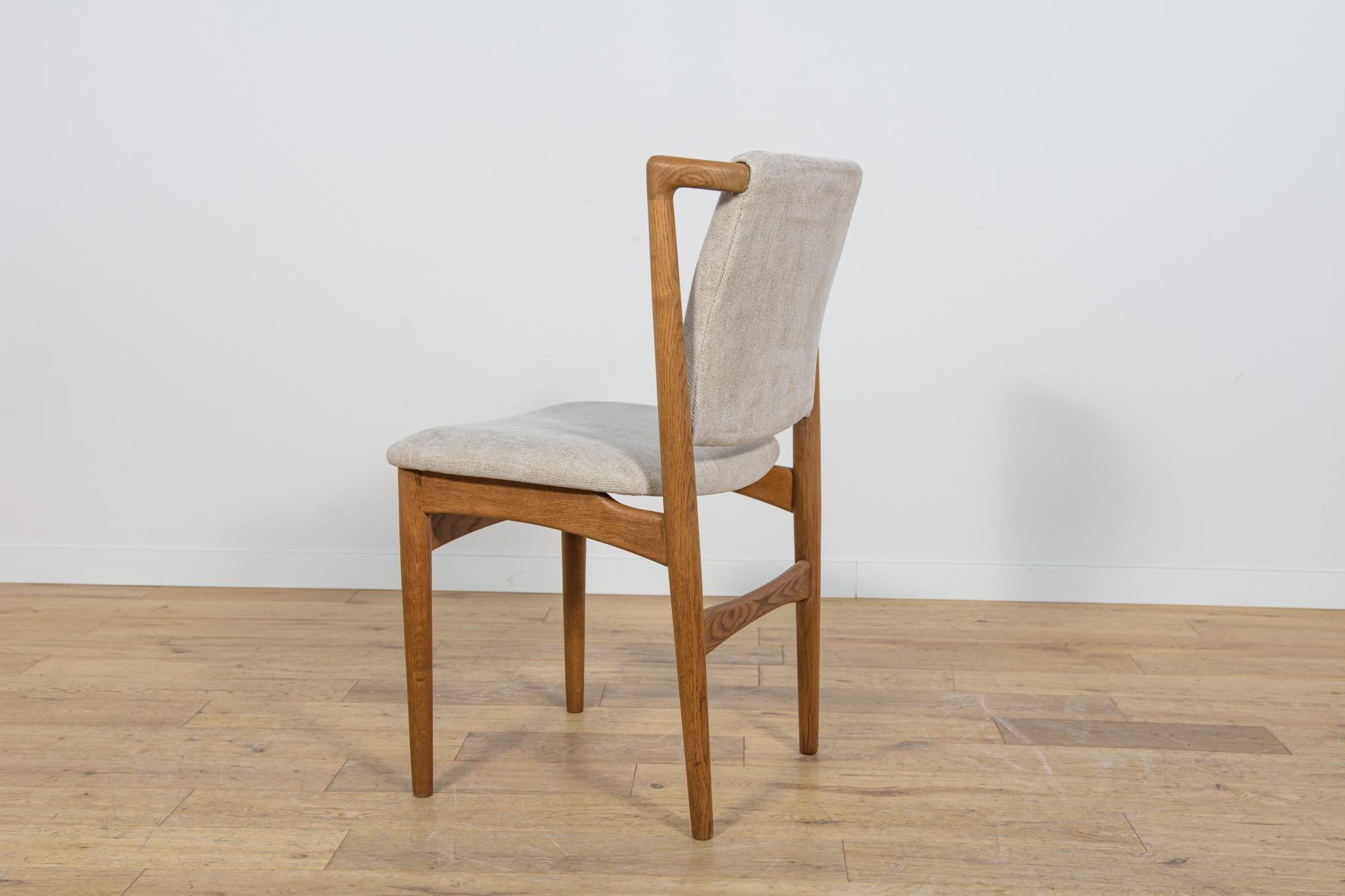 Sedie da pranzo di metà secolo in Oak modello 171 di Slagelse Møbelværk, Danimarca, anni '50. in vendita 4