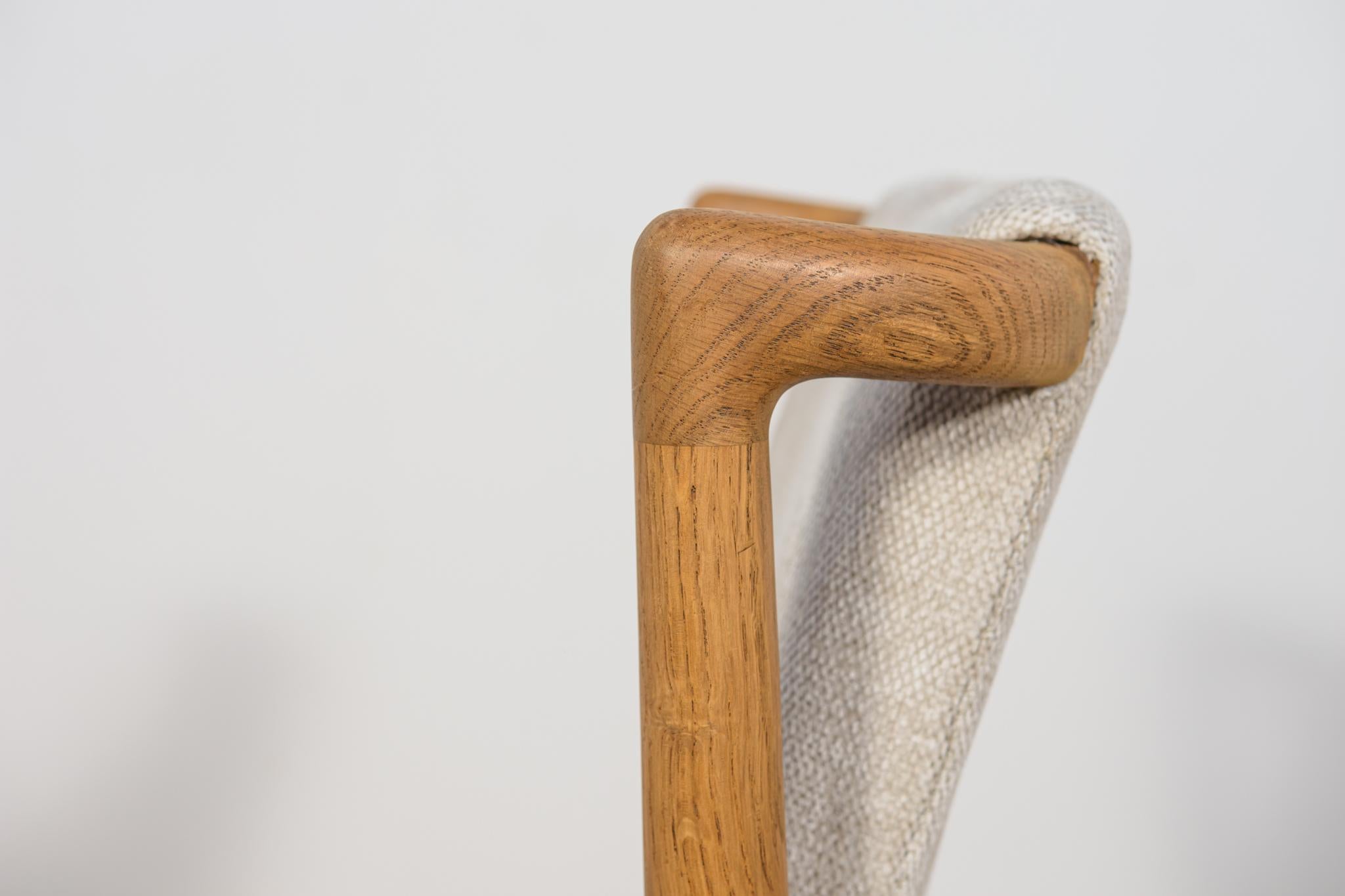 Sedie da pranzo di metà secolo in Oak modello 171 di Slagelse Møbelværk, Danimarca, anni '50. in vendita 12