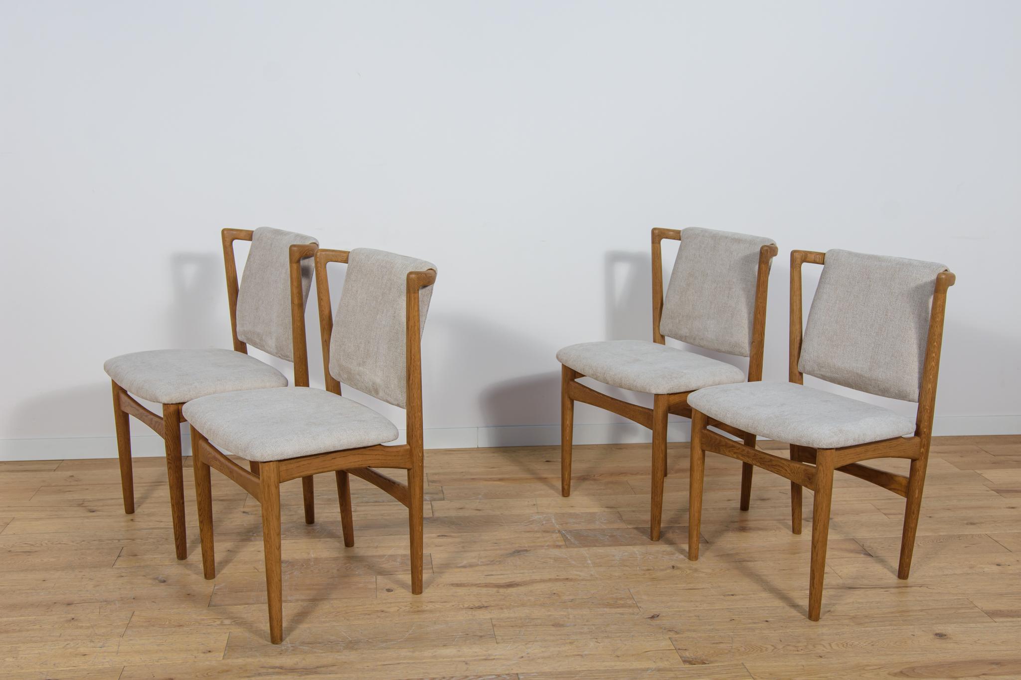 Falegnameria Sedie da pranzo di metà secolo in Oak modello 171 di Slagelse Møbelværk, Danimarca, anni '50. in vendita