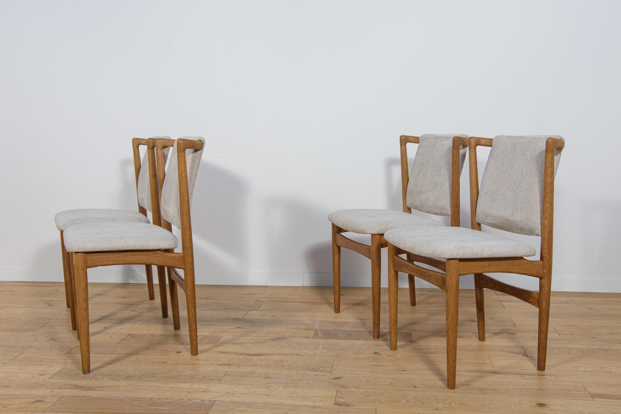 Sedie da pranzo di metà secolo in Oak modello 171 di Slagelse Møbelværk, Danimarca, anni '50. In condizioni ottime in vendita a GNIEZNO, 30