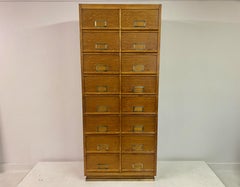 Mid Century Oak Multi Drawer Cabinet