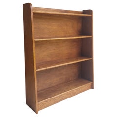 Midcentury Oak Open Bookcase Bookshelf Shelving Unit, 50s