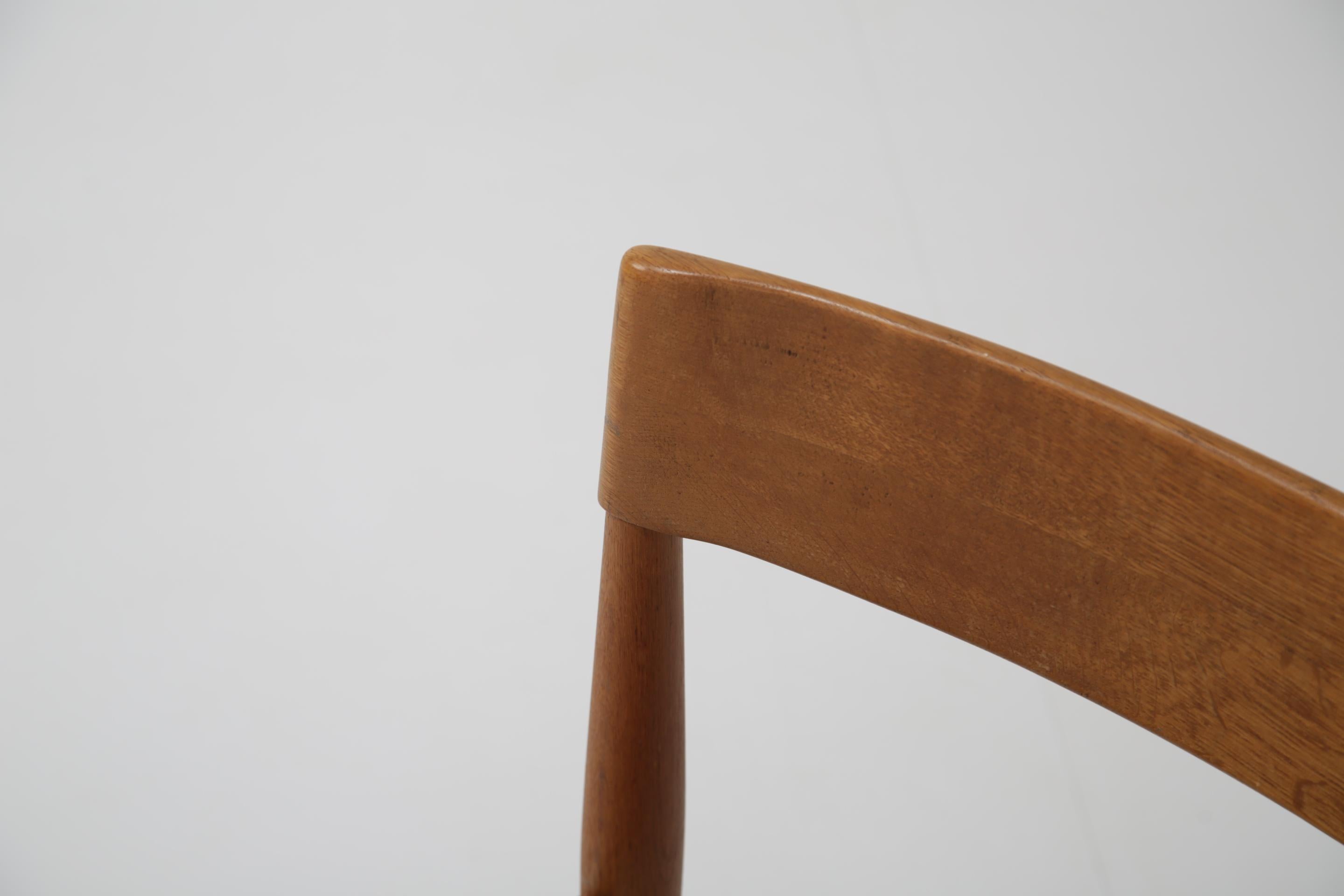 Mid-century Oak Side Chair PJ3-1 by Grete Jalk for Poul Jeppesen, Danish 1960s. For Sale 1