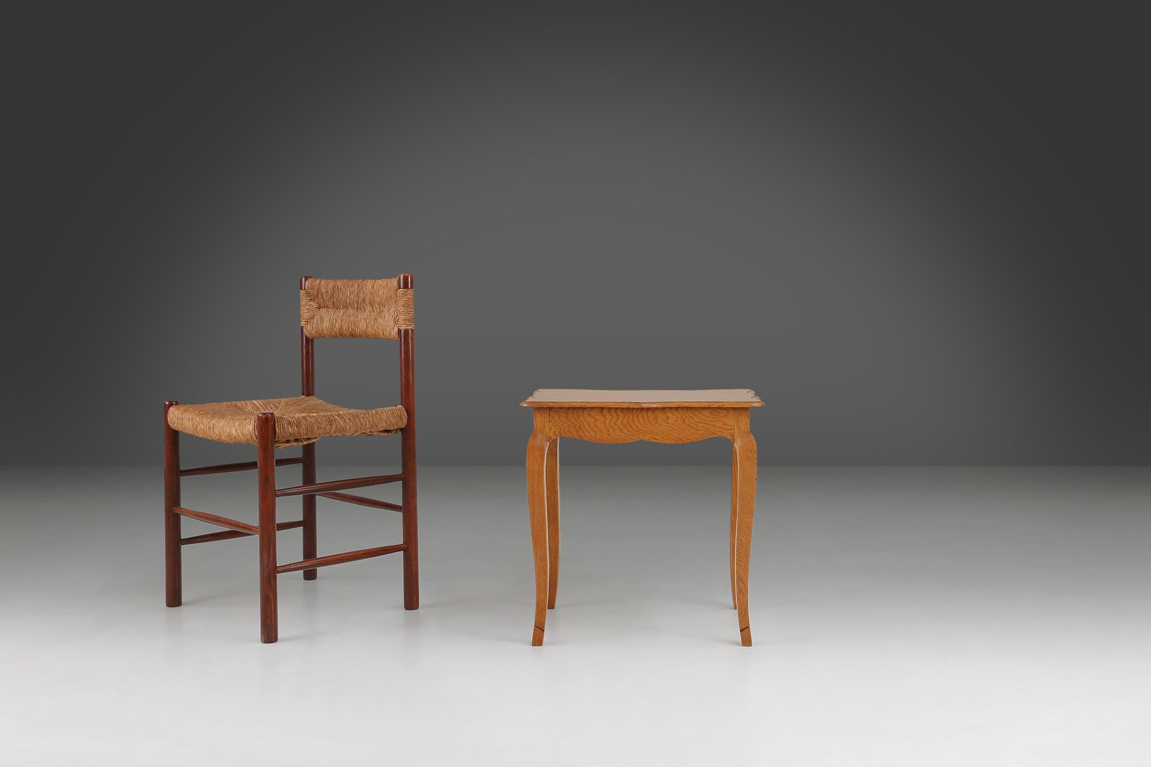 Mid-Century Modern Mid-century oak side table 1950's For Sale