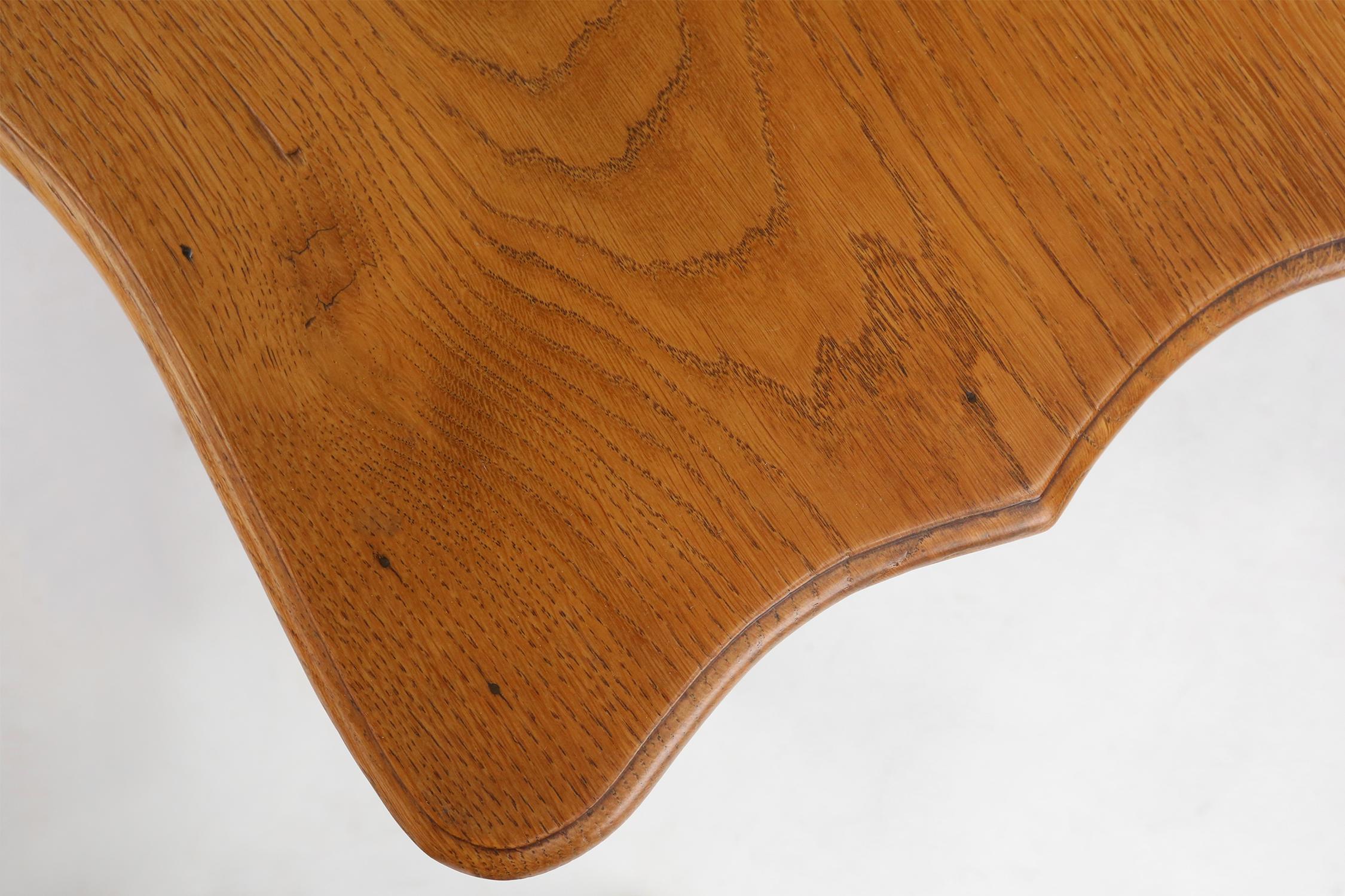 Mid-century oak side table 1950's For Sale 1