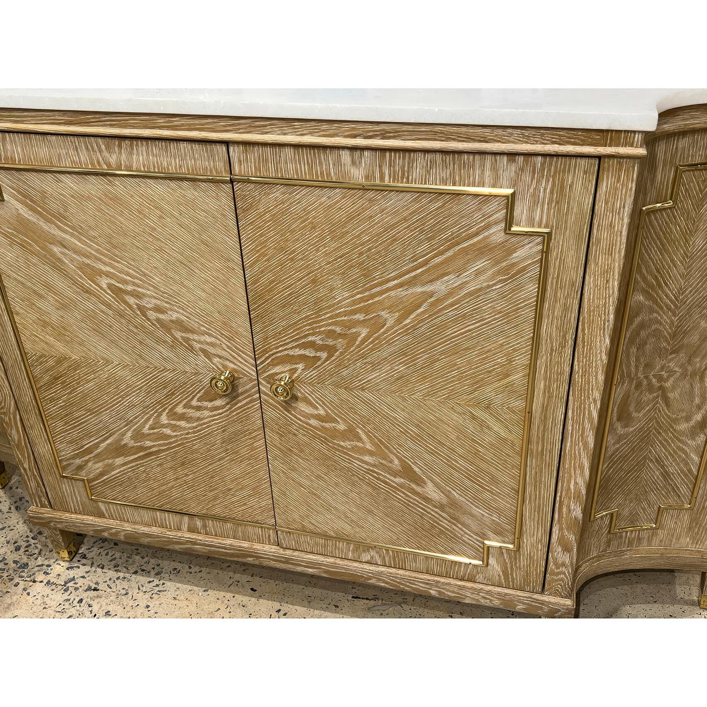Mid Century Oak Sideboard In New Condition For Sale In Westwood, NJ