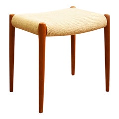 Mid-Century Oak Stool Model 80A by Niels O. Møller for J. L. Moller