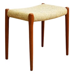Mid-Century Oak Stool Model 80a by Niels O. Møller for J. L. Moller
