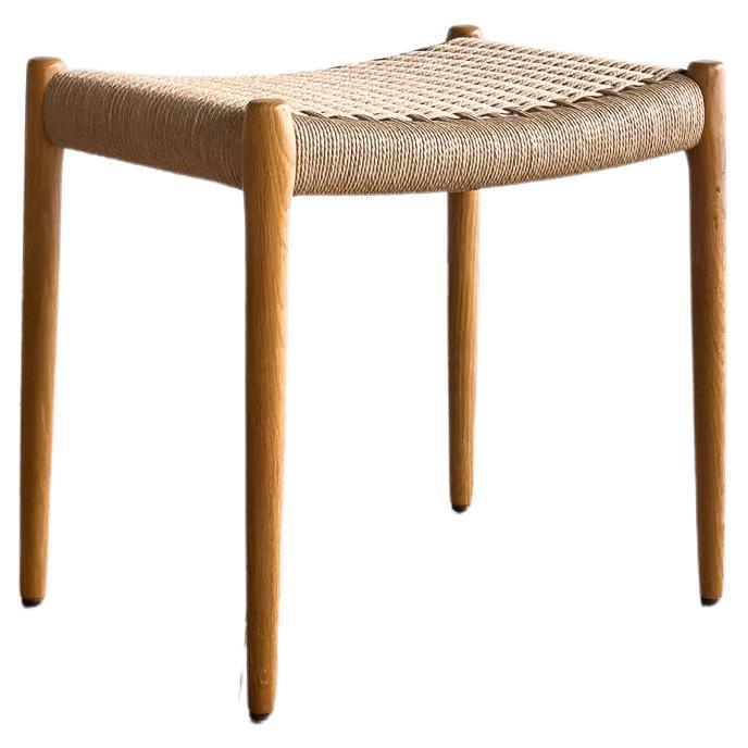 Mid-Century Oak Stool Model 80a by Niels O. Møller for J. L. Moller For Sale