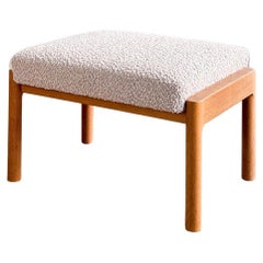 Mid-Century Oak Stool or Ottoman by Ole Wanscher
