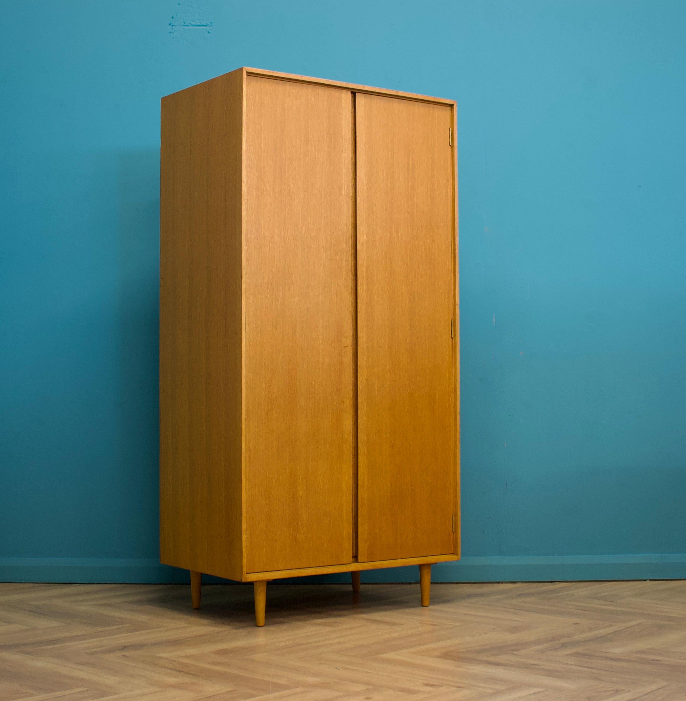 British Mid Century, Oak Wardrobe by John & Sylvia Reid for Stag, 1960s
