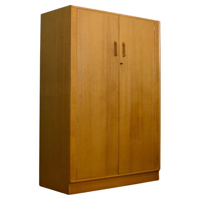 Mid Century, Oak Compact Wardrobe from Meredew, 1950s at 1stDibs
