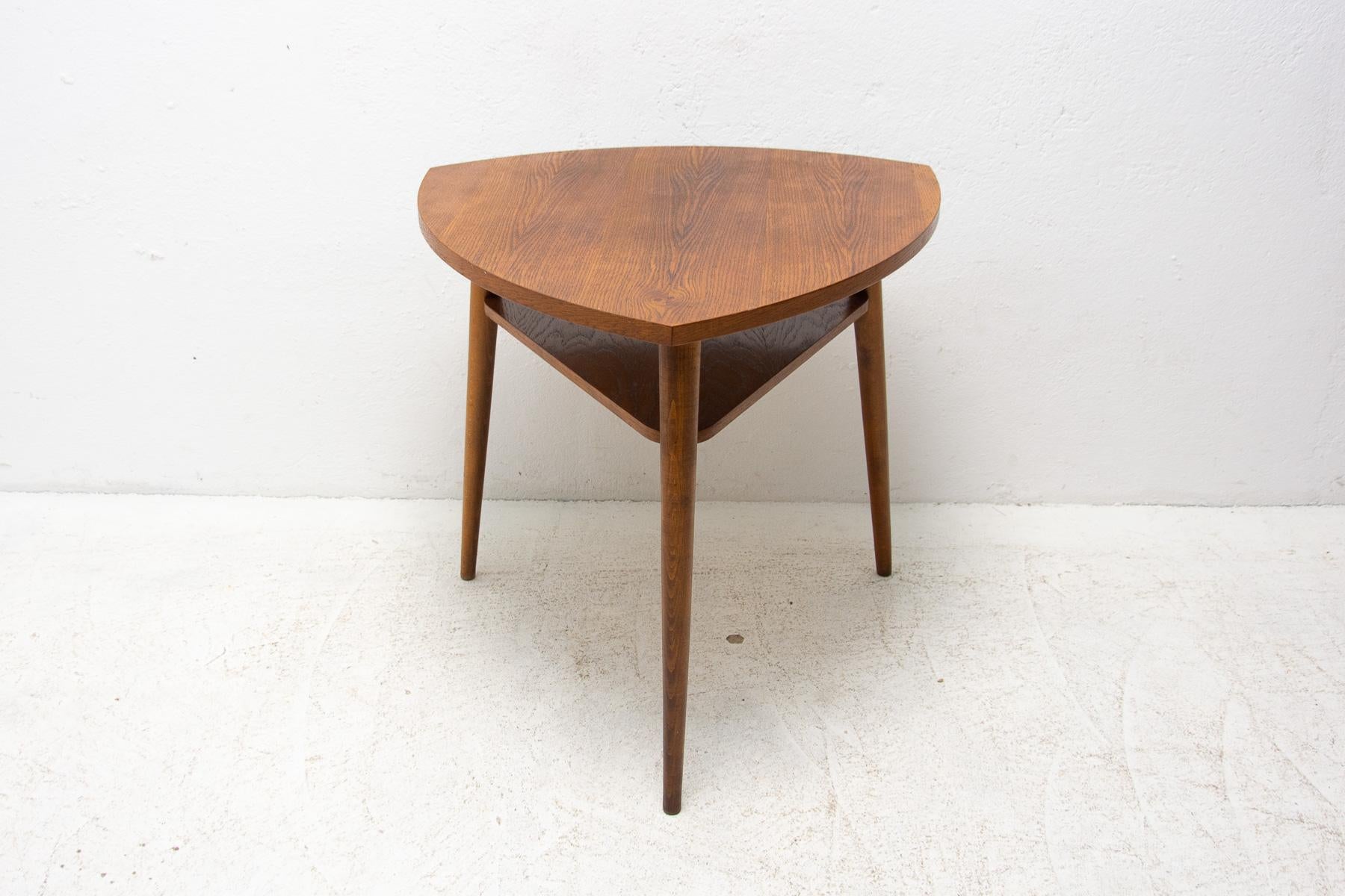 Mid-Century Oak Wood Coffee Table, Czechoslovakia, 1960's For Sale 10
