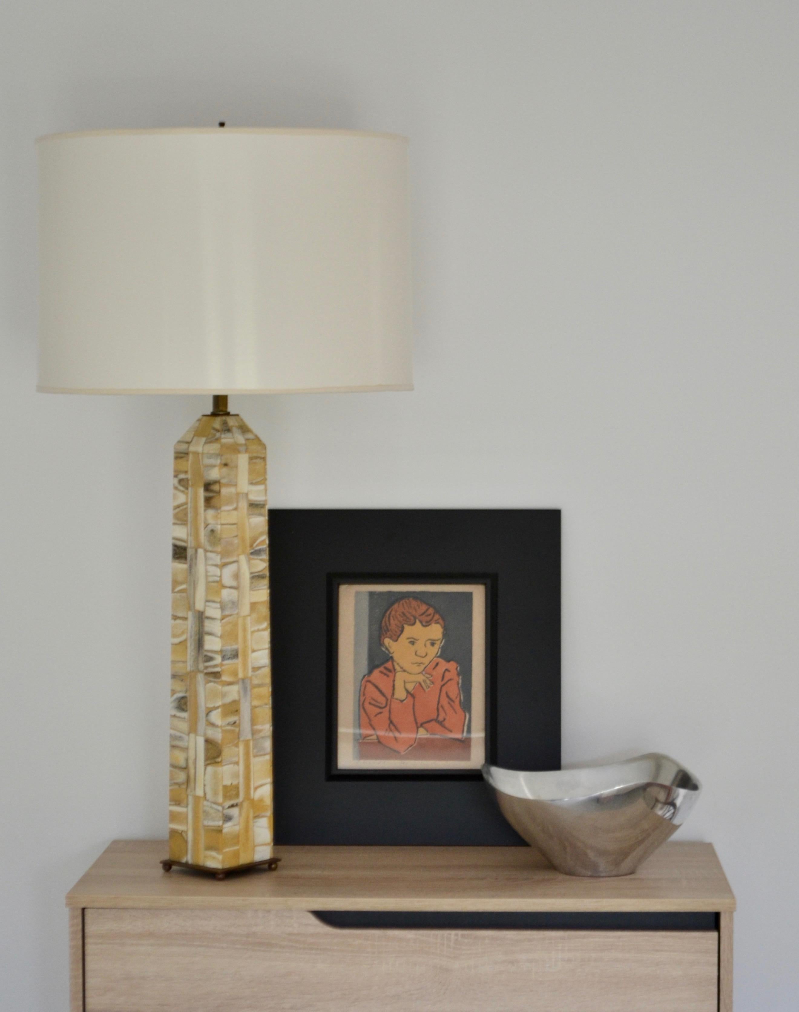 Midcentury Obelisk Form Table Lamp im Angebot 3