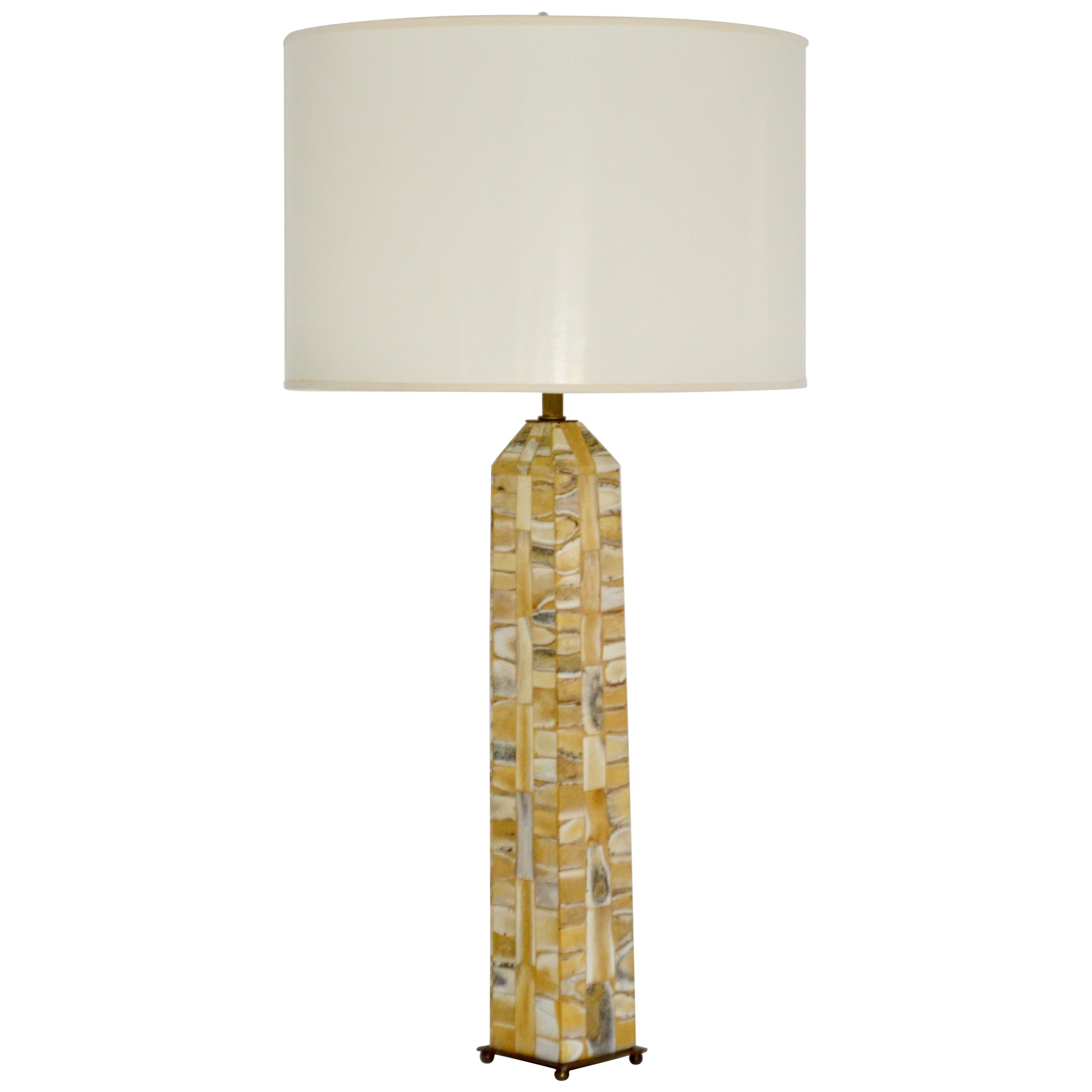 Midcentury Obelisk Form Table Lamp im Angebot