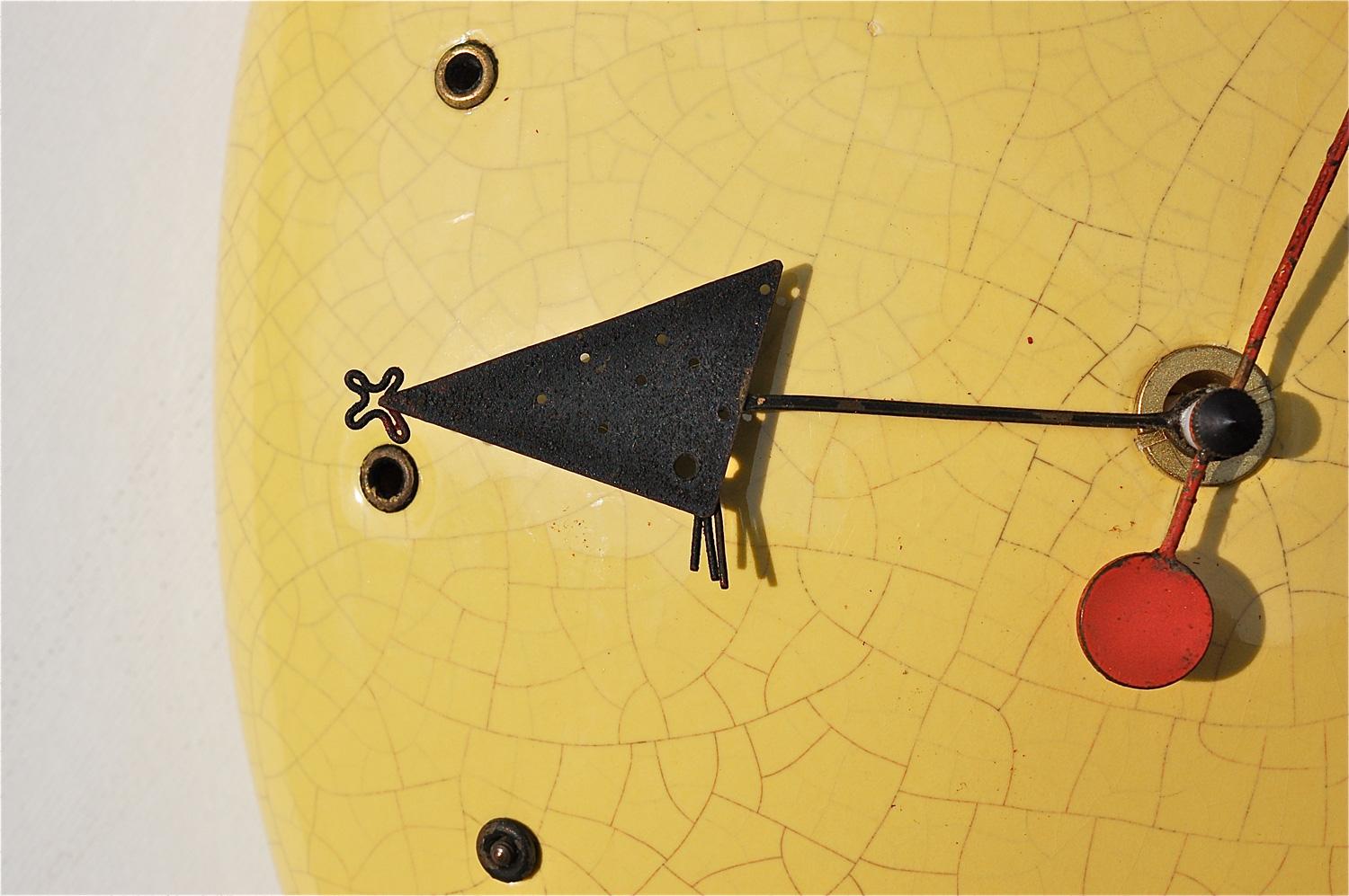 Mid-Century Modern Midcentury Object d'Art Wall Clock, 1950s Germany For Sale