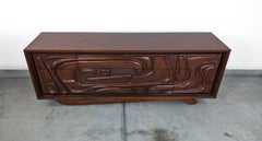 Mid Century 'Oceanic' Sculpted Walnut Dresser by Pulaski Furniture Corp, c1960s