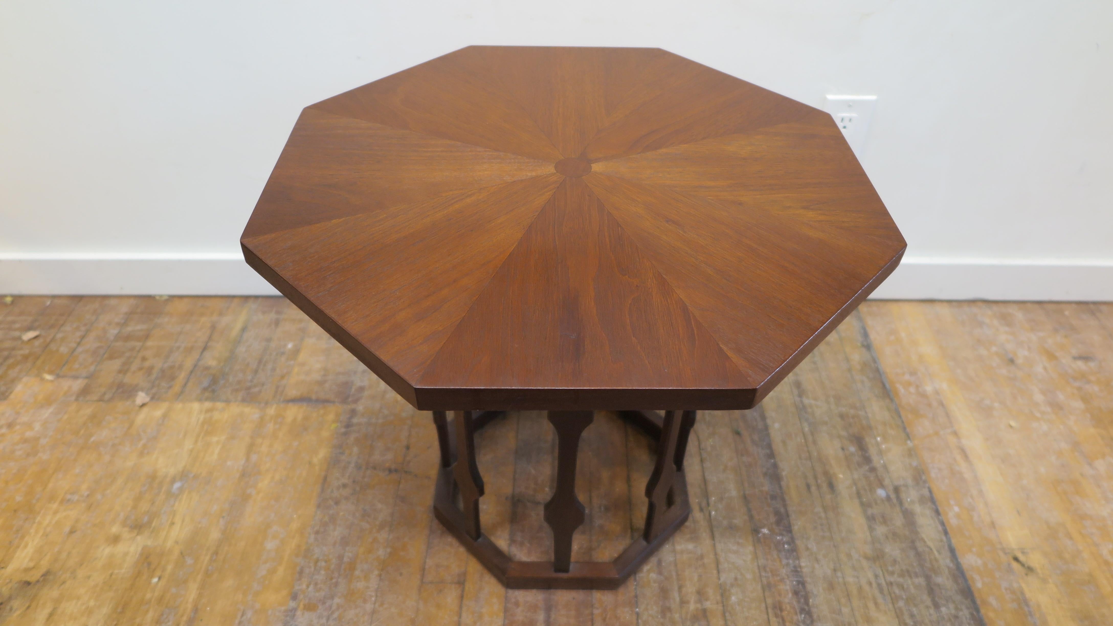 American Midcentury Octagon Table