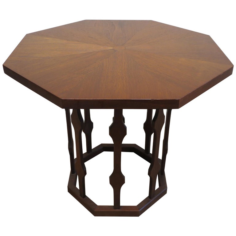 Midcentury Octagon Table at 1stDibs