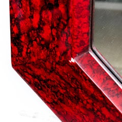 Mid-Century Octagonal Faux Tortoise Mirror